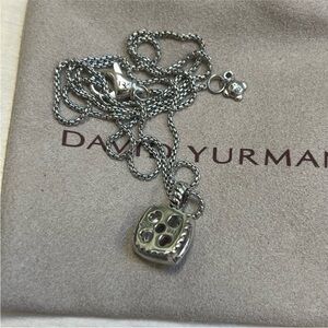 David Yurman Amethyst Diamond Petite Albion Necklace New